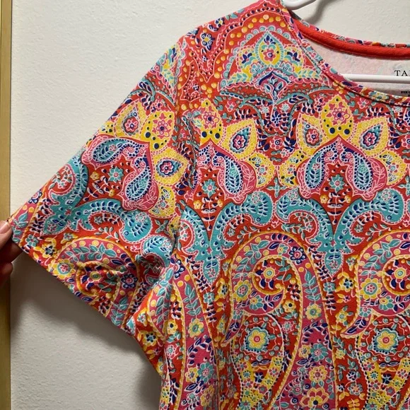 🎂Talbots Paisley Top - Picture 2 of 4